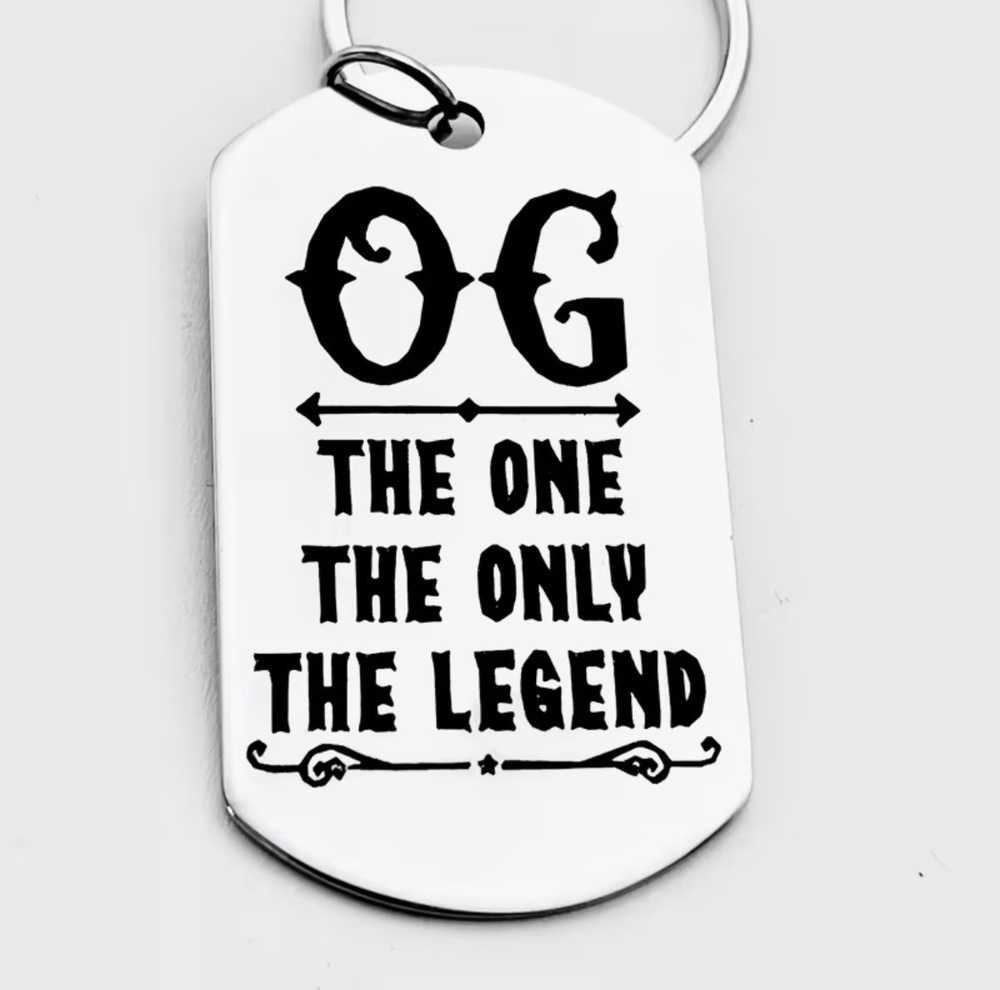 3/$25 OG The One The Only The Legend Stainless Steel Keychain NEW